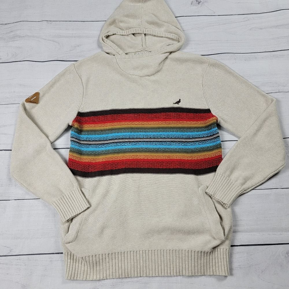 Staple Pidgeon Brand Knit Hoodie Small Aztec